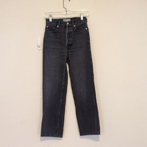 Everlane The 90s Way High Jean High Rise Faded Black 🖤 sz 23 -measures to sz 26